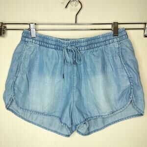 LOGG H&M Chambray Shorts Drawstring Pockets